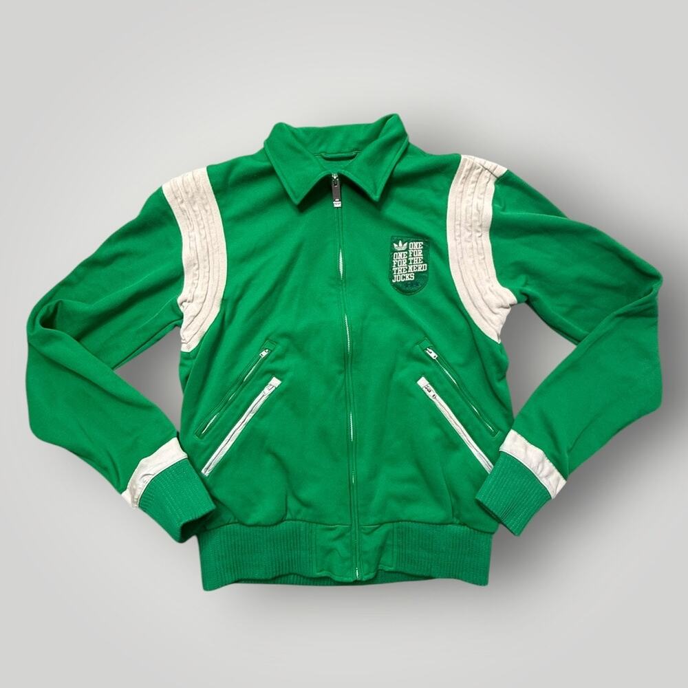 Adidas Originals Sample Track Jacket Green Full Zip Trefoil Rare Sample Men’s M